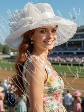 Kentucky Derby Hat White Derby Fascinator Hat Statement – Race Day Ready